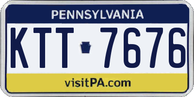 PA license plate KTT7676