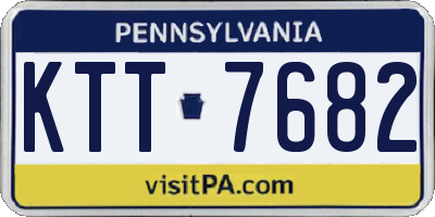 PA license plate KTT7682