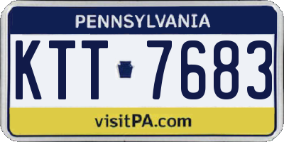 PA license plate KTT7683