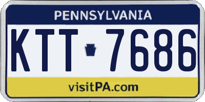 PA license plate KTT7686