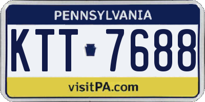 PA license plate KTT7688