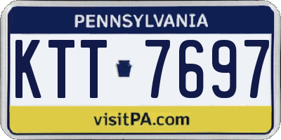 PA license plate KTT7697