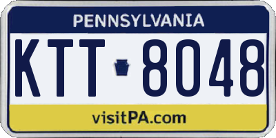 PA license plate KTT8048