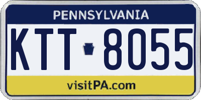 PA license plate KTT8055