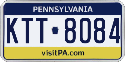 PA license plate KTT8084