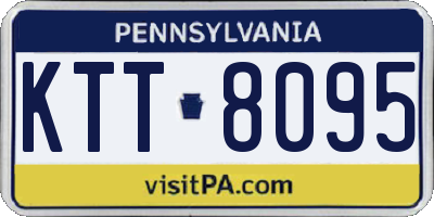 PA license plate KTT8095