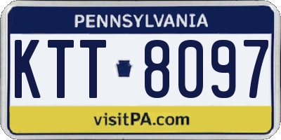PA license plate KTT8097