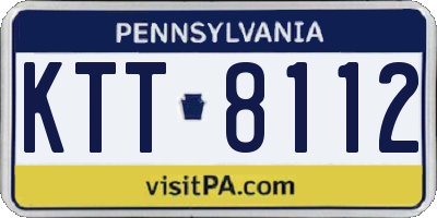 PA license plate KTT8112
