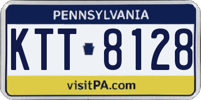 PA license plate KTT8128