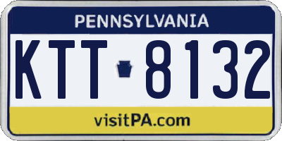 PA license plate KTT8132