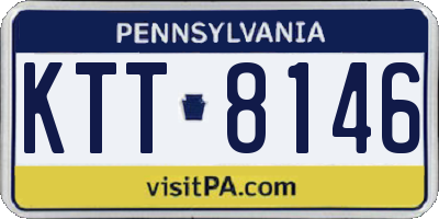 PA license plate KTT8146