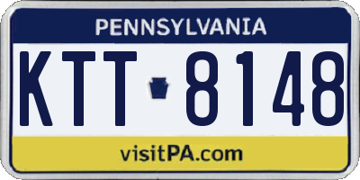 PA license plate KTT8148