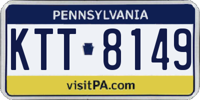 PA license plate KTT8149
