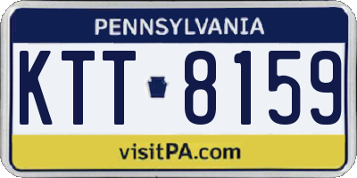 PA license plate KTT8159