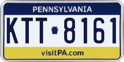 PA license plate KTT8161