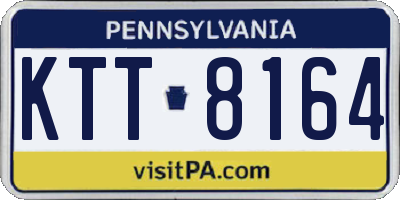 PA license plate KTT8164