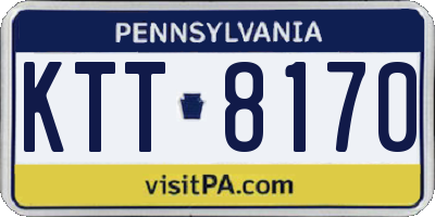PA license plate KTT8170