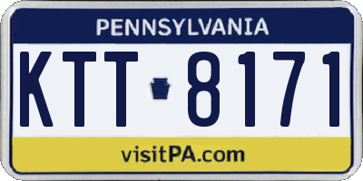 PA license plate KTT8171