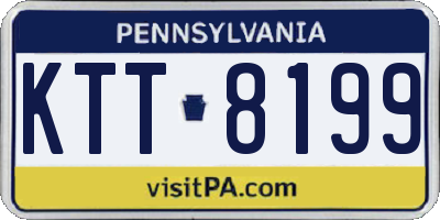 PA license plate KTT8199