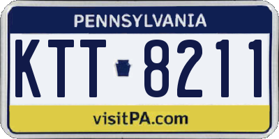 PA license plate KTT8211