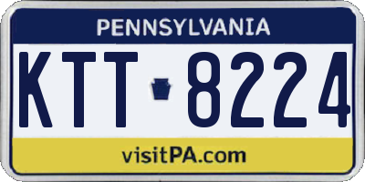 PA license plate KTT8224