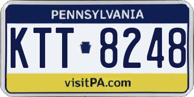 PA license plate KTT8248