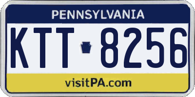PA license plate KTT8256