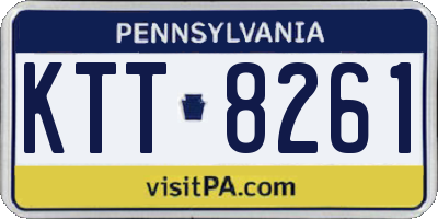 PA license plate KTT8261