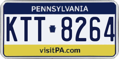 PA license plate KTT8264