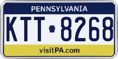 PA license plate KTT8268