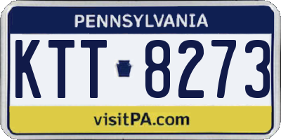 PA license plate KTT8273