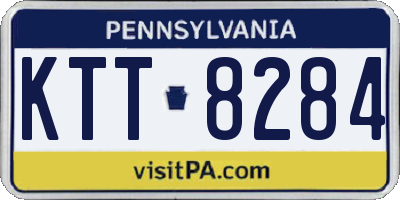 PA license plate KTT8284