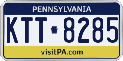 PA license plate KTT8285