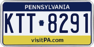PA license plate KTT8291