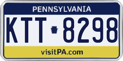 PA license plate KTT8298