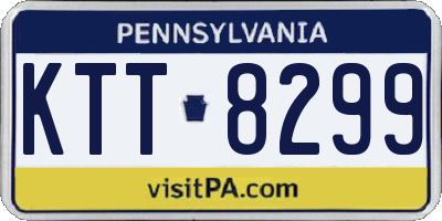 PA license plate KTT8299