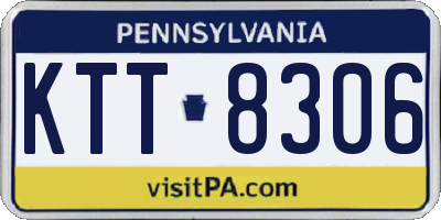 PA license plate KTT8306