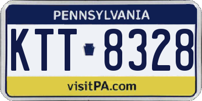 PA license plate KTT8328