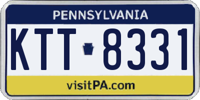PA license plate KTT8331