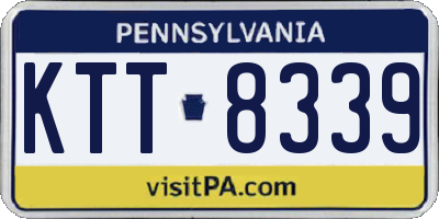 PA license plate KTT8339