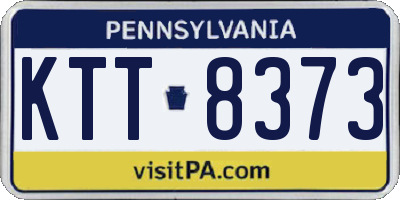 PA license plate KTT8373