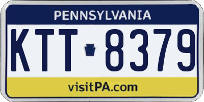 PA license plate KTT8379