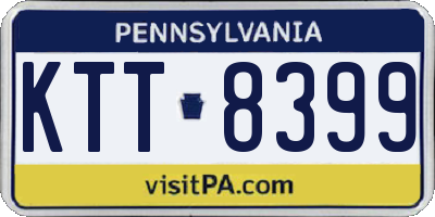 PA license plate KTT8399