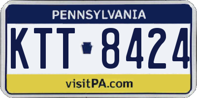 PA license plate KTT8424