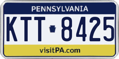 PA license plate KTT8425