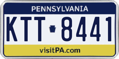 PA license plate KTT8441