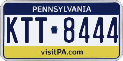 PA license plate KTT8444