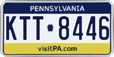 PA license plate KTT8446