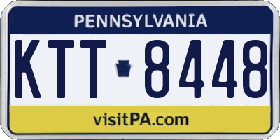 PA license plate KTT8448