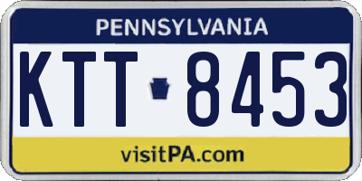 PA license plate KTT8453